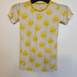 Little Sleepies Kids 7/8 Sunshine Print Sleeper Top Viscose Bamboo Spandex